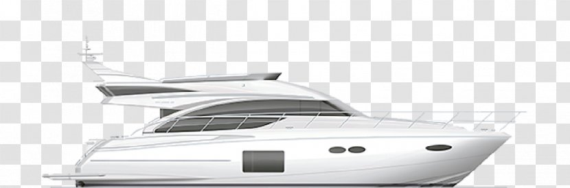 Luxury Yacht Motor Boats Flying Bridge Princess Yachts - Water Transportation Transparent PNG