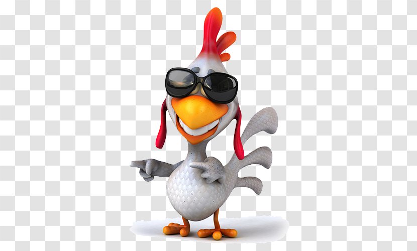 Chicken Meat Stock Photography Illustration Royalty-free - Beak - Wearing Sunglasses Transparent PNG