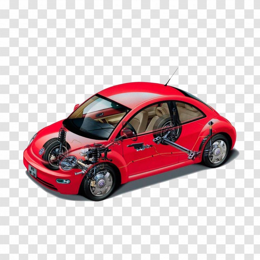 1999 Volkswagen New Beetle Car LT - V5 Engine - Perspective Transparent PNG