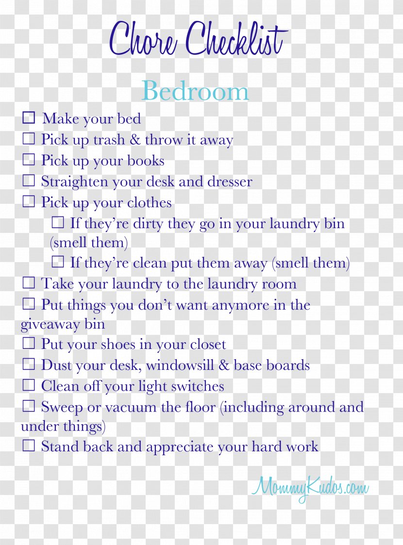 Bedroom Spring Cleaning Adolescence - Blue - Caregiver Transparent PNG