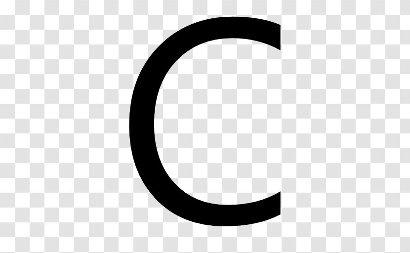 Letter Case Alphabet - Crescent - C Transparent PNG