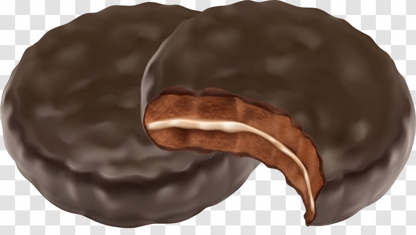 Chocolate Sandwich Cake Chip Cookie Biscuit - Praline - Vector Creative Food Pie Transparent PNG