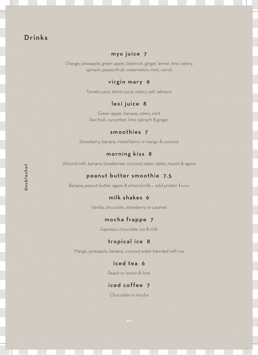 Menu - Paper Transparent PNG