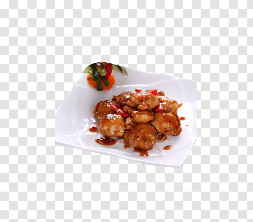 Stuffing Chicken Meatball French Fries Black Pepper - Frying - Sauce Fried Stuffed Also Transparent PNG