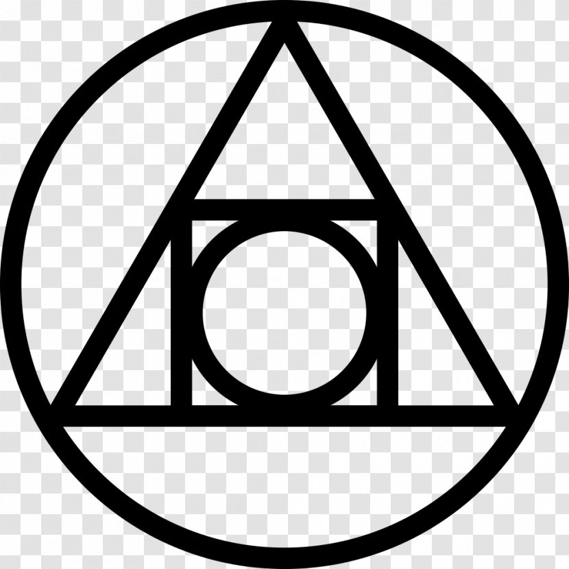Hermetic Seal Alchemical Symbol Hermeticism - Black And White Transparent PNG
