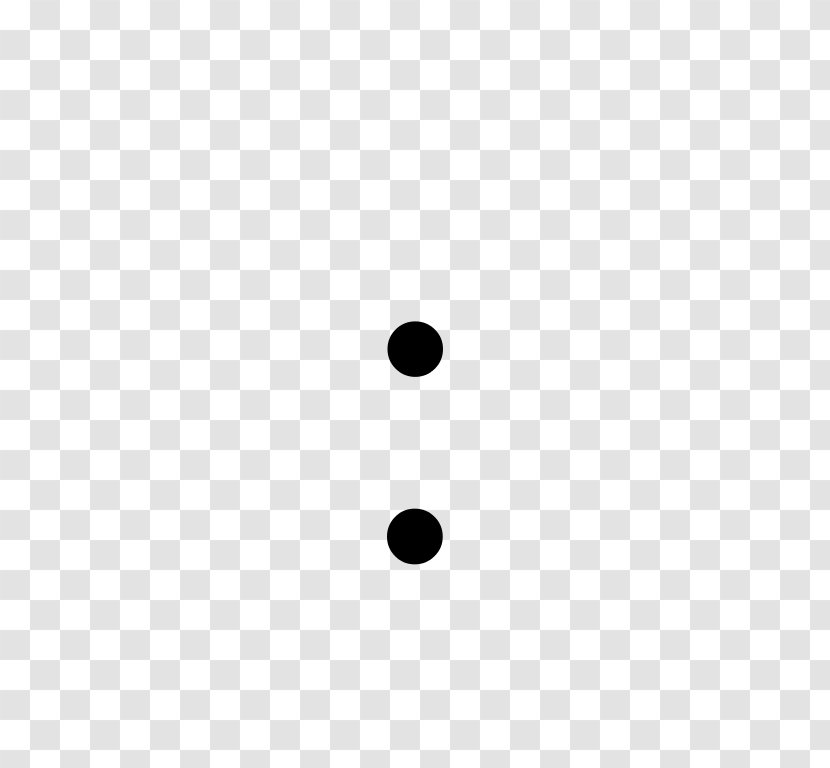 Semicolon Punctuation Full Stop English - Point - Division Transparent PNG