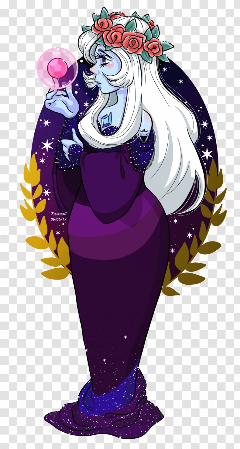 Diamond Blue Fan Art Gemstone Transparent PNG