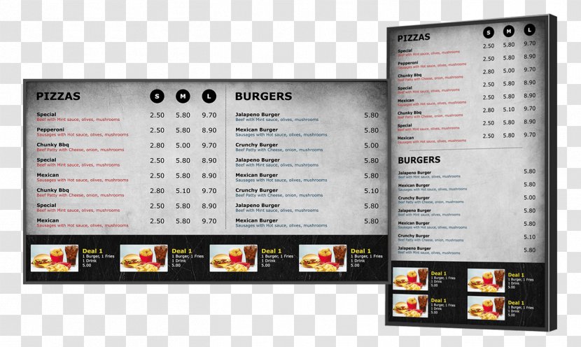 Cafe Menu Restaurant Food Bakery - Boards Transparent PNG