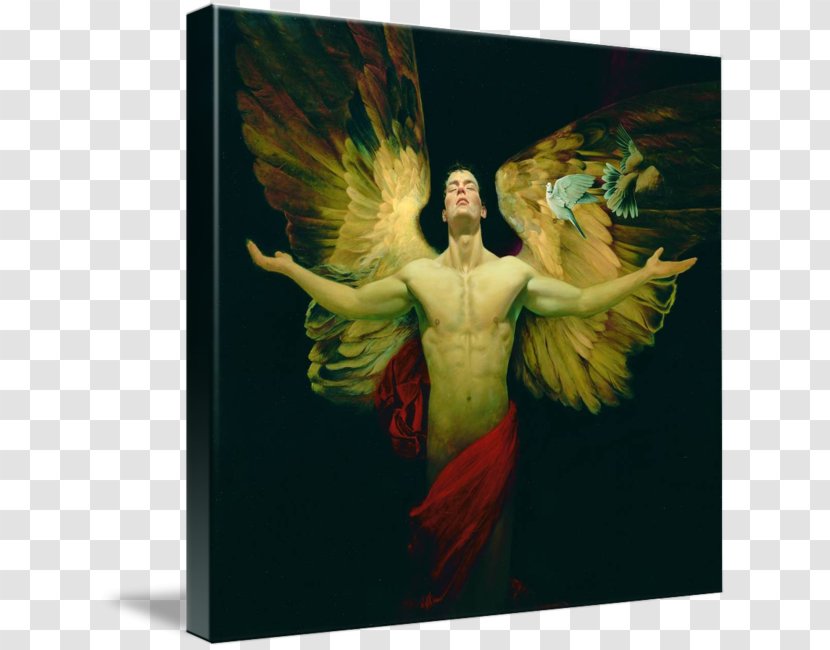 Watercolor Painting Art Fallen Angel - Modern Transparent PNG