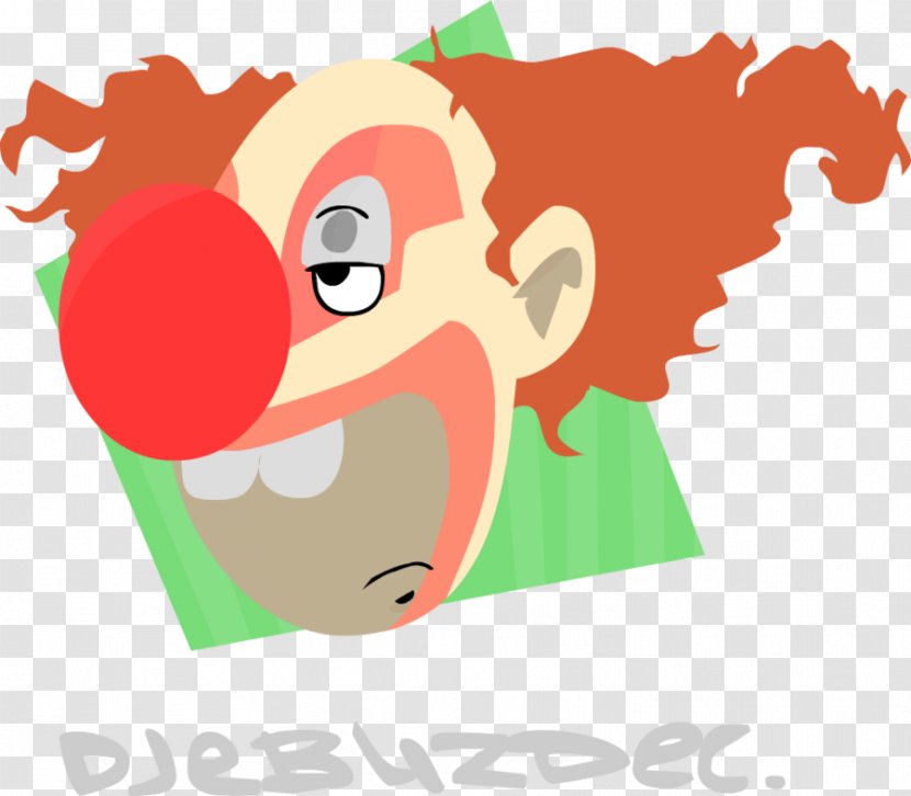 Super Meat Boy Cartoon Nose Clip Art - Sad Clown Transparent PNG