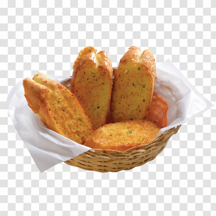 Garlic Bread Kebab Tikka Croquette Pizza - Rusk Transparent PNG