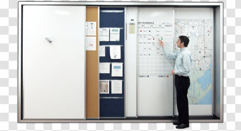 Dry-Erase Boards Sliding Door Magnatag Office - Window - Display Panels Transparent PNG