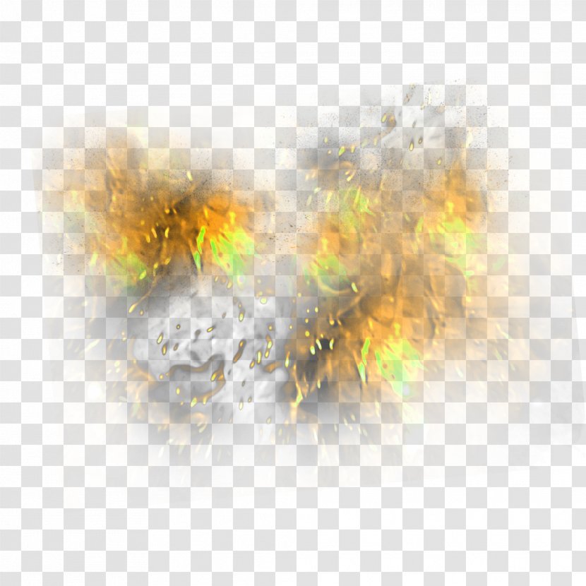 Flame Yellow Gratis - Simple Effect Element Transparent PNG