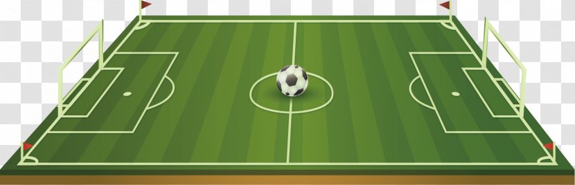 Football Pitch Soccer-specific Stadium Laws Of The Game - Artificial Turf - Vector Painted Field Transparent PNG