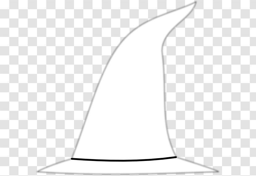 White Black Angle Headgear - Witch's Hat Cliparts Transparent PNG