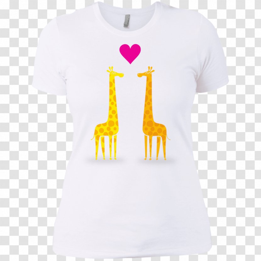 T-shirt Giraffe Neck Sleeve - Active Shirt - Cute Transparent PNG