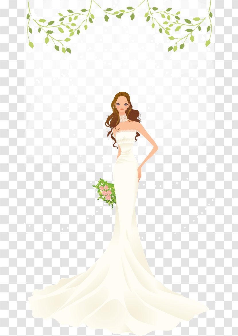 Bride Wedding Download - Silhouette - Beautiful Element Vector Transparent PNG