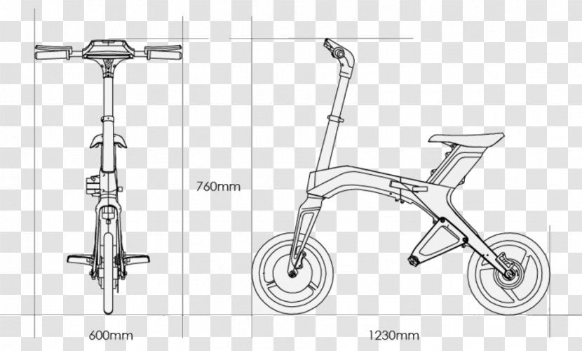 Bicycle Frames Electric Vehicle Car Scooter - Part Transparent PNG