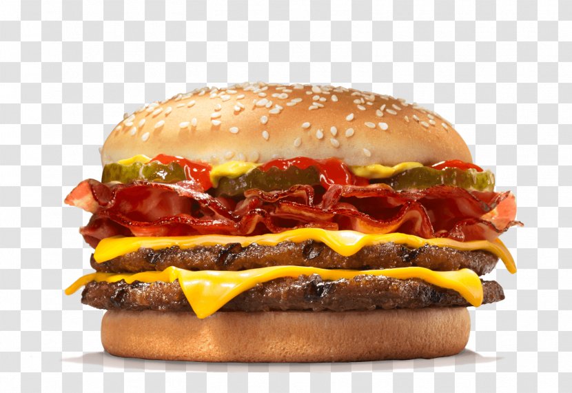 Cheeseburger Whopper Hamburger Big King Bacon - Calorie - Burger Transparent PNG