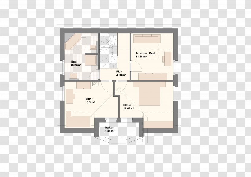Window Floor Plan Angle - Square Meter Transparent PNG