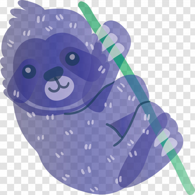 Purple Manatee Transparent PNG