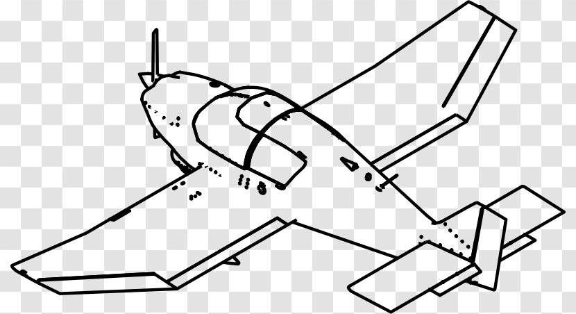 Airplane Light Aircraft Helicopter Clip Art - Line Transparent PNG