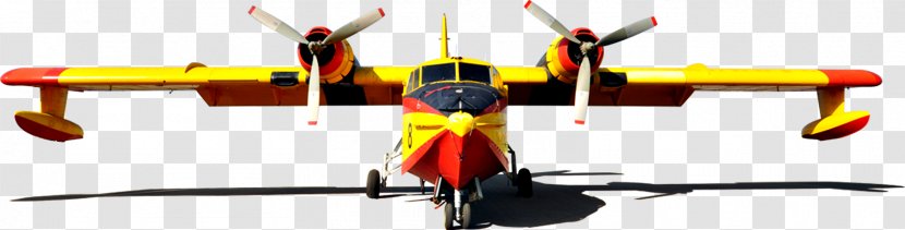 Airplane Helicopter Canadair CL-215 Fixed-wing Aircraft - Conflagration Transparent PNG