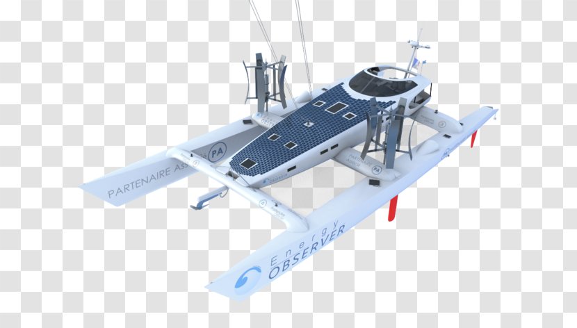 Energy Observer Daedalus Yacht Catamaran Boat - Architecture - Plan Transparent PNG