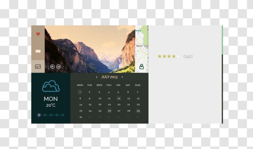 Calendar Template Flat Design User Interface Icon - Screenshot Transparent PNG