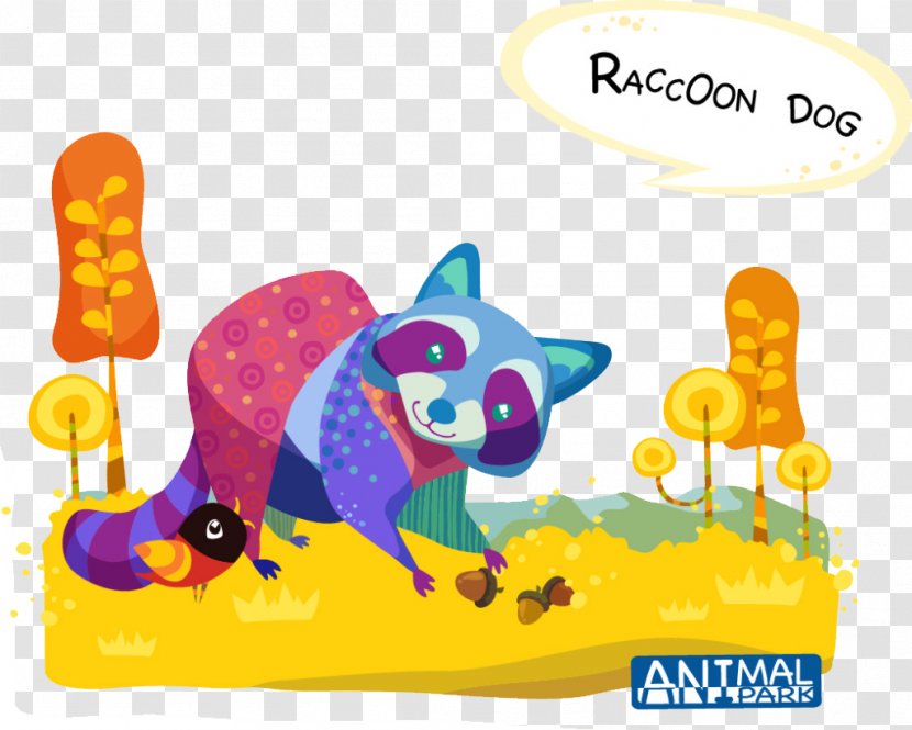 Dog Clip Art - Yellow - Cute Raccoon Transparent PNG