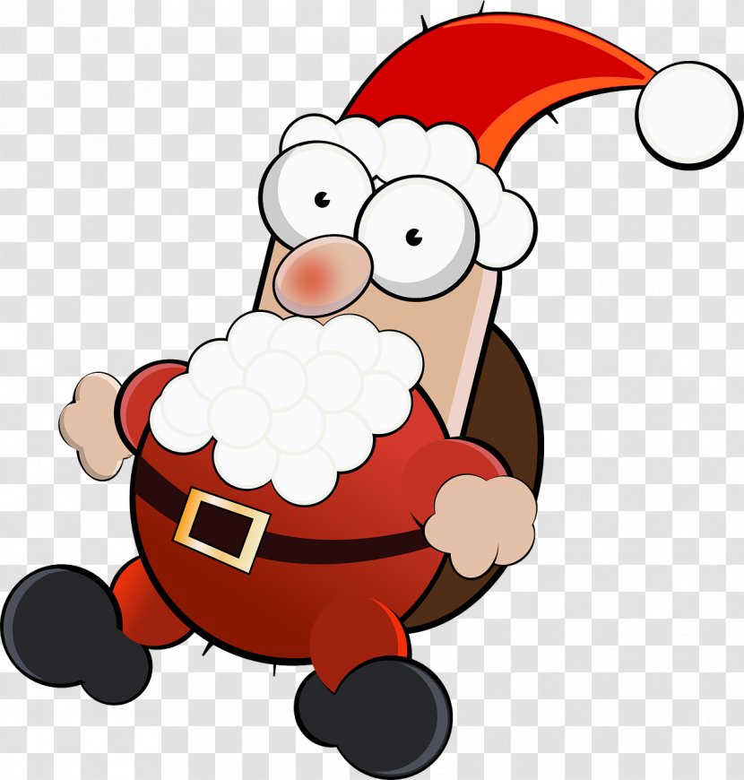 Santa Claus Christmas Clip Art - Cartoon Transparent PNG