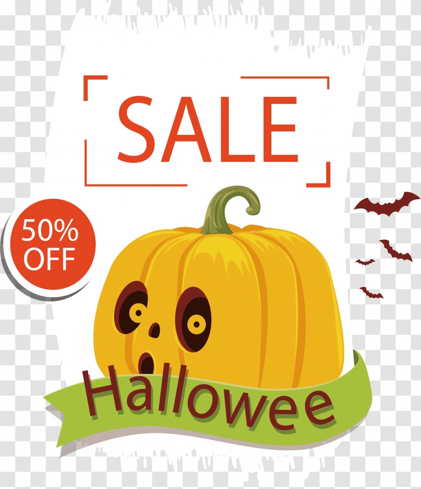 White Brushes Pumpkin Halloween - Happiness - Smiley Transparent PNG