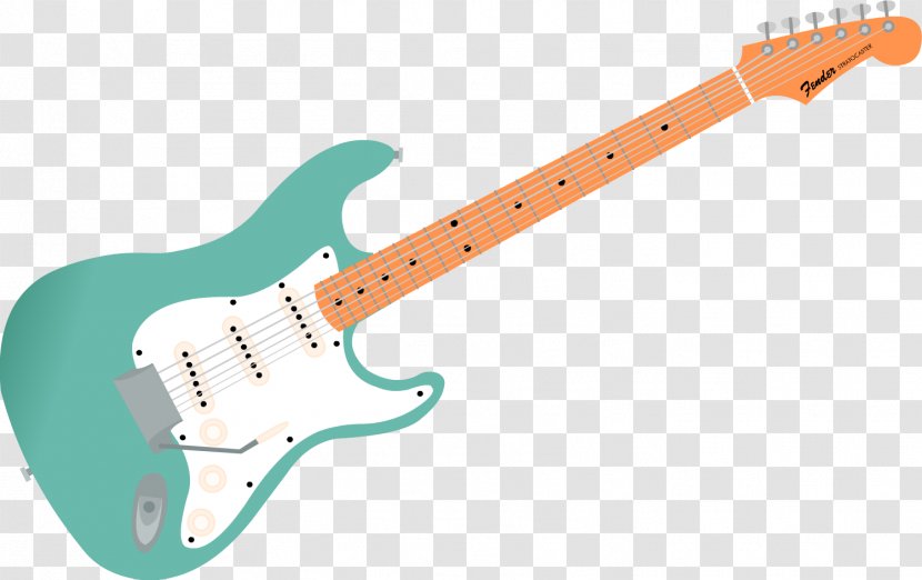 Electric Guitar Fender Stratocaster Telecaster Bass - Slide Transparent PNG