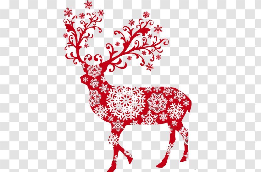 Rudolph Reindeer Santa Claus Christmas - Tree - Red Deer Transparent PNG