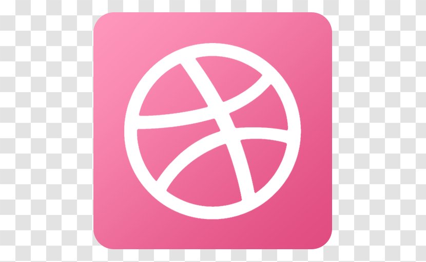 Pink Symbol Brand Circle - Dribbble Transparent PNG