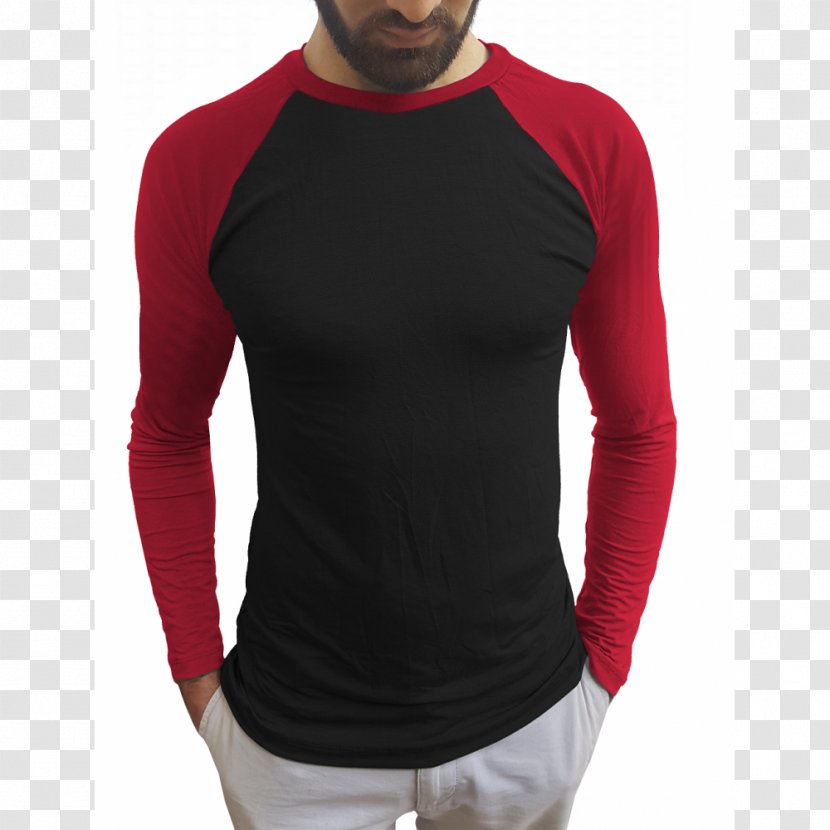 T-shirt Raglan Sleeve Red - Tshirt Transparent PNG