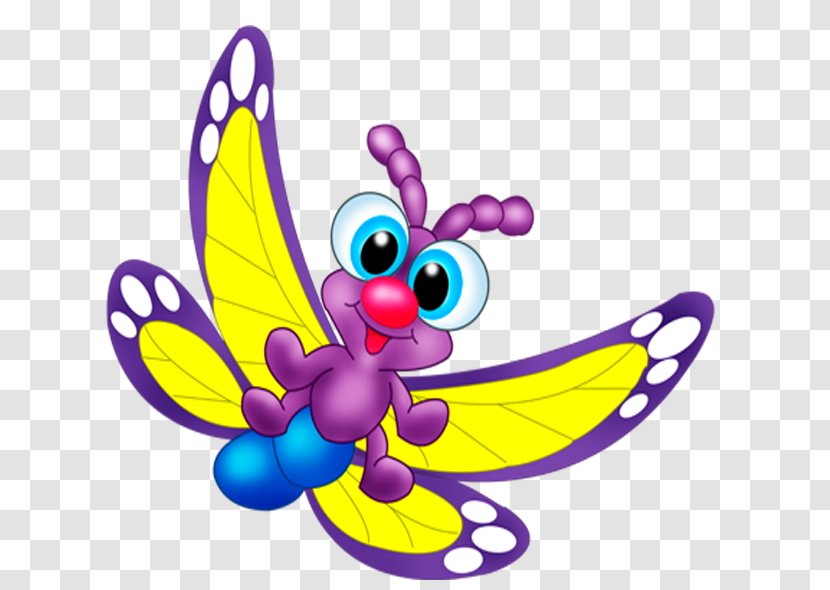 Butterfly Cartoon Drawing - Child Transparent PNG