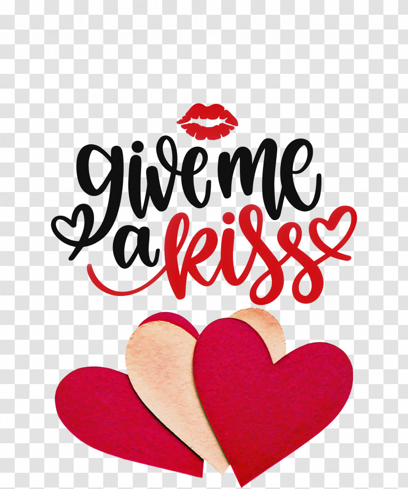 Give Me A Kiss Valentines Day Love Transparent PNG