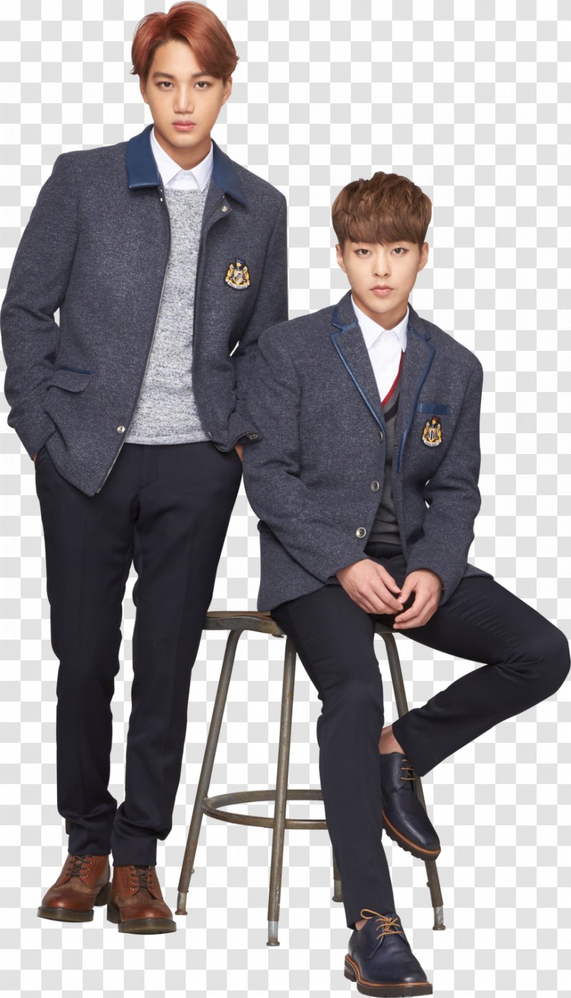 Blazer School Uniform Ivy Club Corporation Chanyeol EXO - Suit - Student Transparent PNG