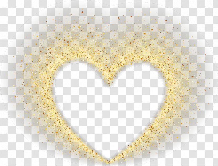 Yellow Heart Pattern - Product Design - Creative Valentines Day Transparent PNG