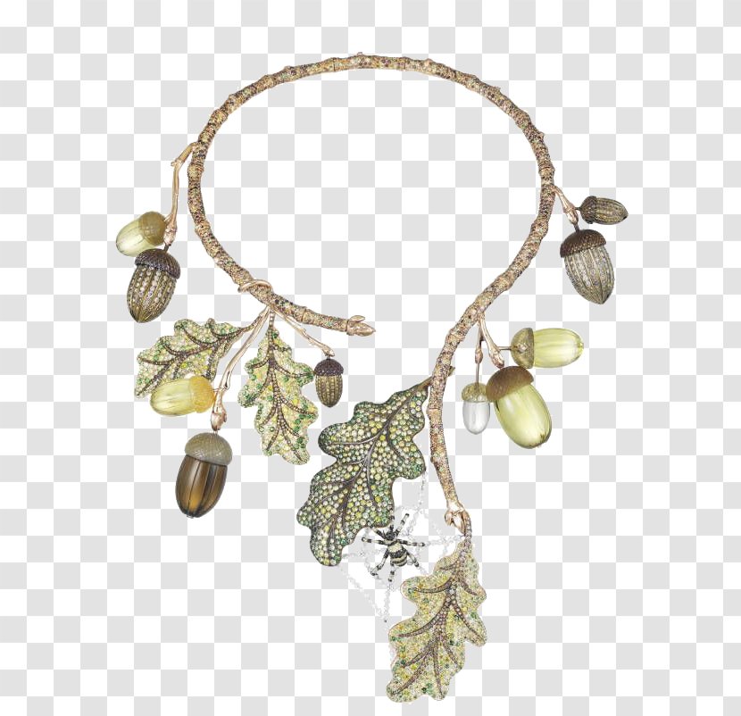 Jewellery Necklace Chopard Gemstone Pendant - Acorn Transparent PNG