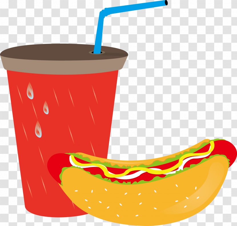 Hot Dog Sausage Hamburger Fast Food Junk - Fruit - Vector Transparent PNG