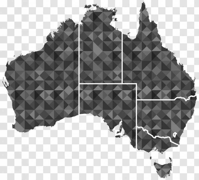 Flag Of Australia Map - Topographic Transparent PNG