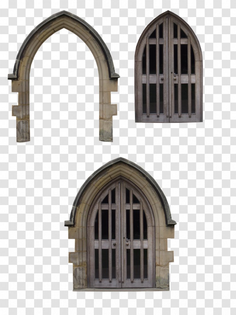 Window Chapel Facade - Arched Door Transparent PNG