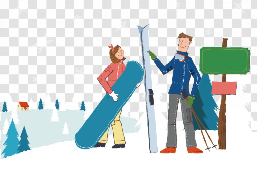 Ice Skating Skiing Winter - Creative Tourism Transparent PNG