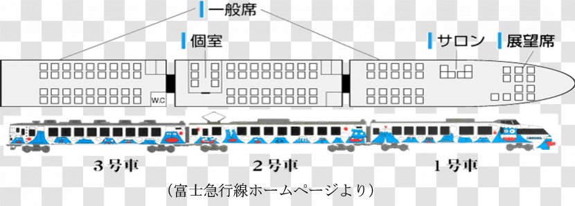 Fujikyu 2000 Series Fujikyuko Line Mount Fuji 165 Limited Express - Brand - Train Transparent PNG
