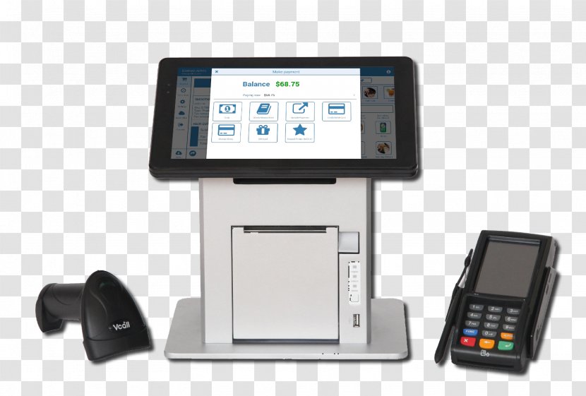 Point Of Sale Payment System Telephone Bank Card - Output Device - Pos Terminal Transparent PNG