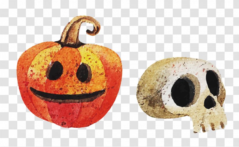 Halloween Jack-o-lantern Poster Illustration - Silhouette - Funny Pumpkin Transparent PNG