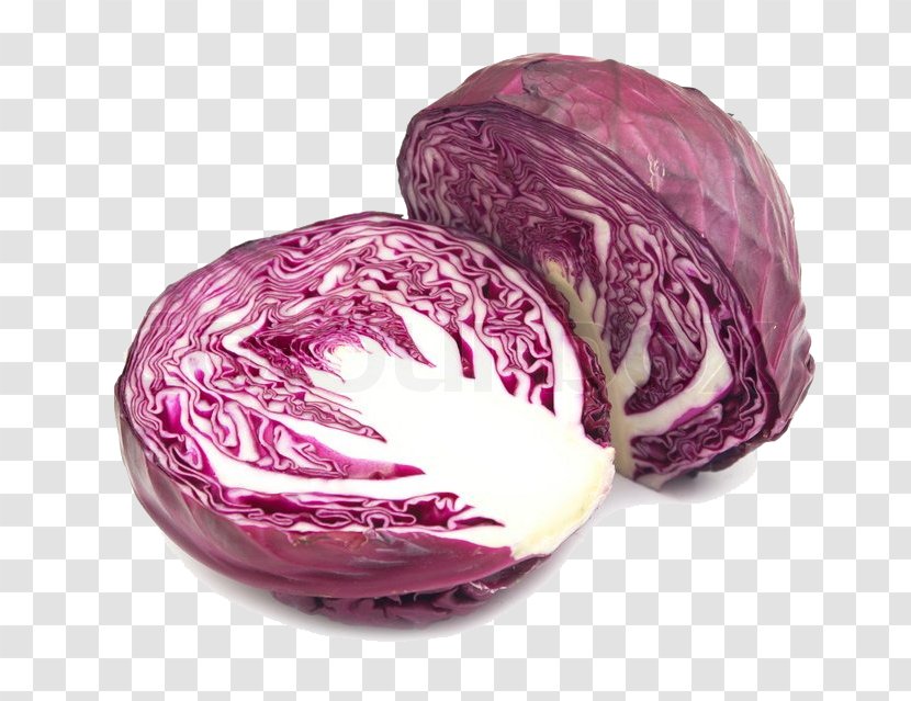 Red Cabbage Purple Cauliflower Stock Photography - Salad Transparent PNG