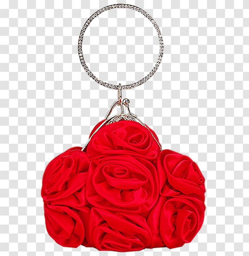Garden Roses Handbag Wedding Red - Flower Transparent PNG